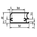 پروفیل درب کمد و کابینت