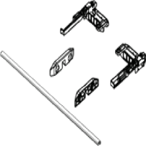 قفل ریل بهمراه میله تعادل عرض 1100mm